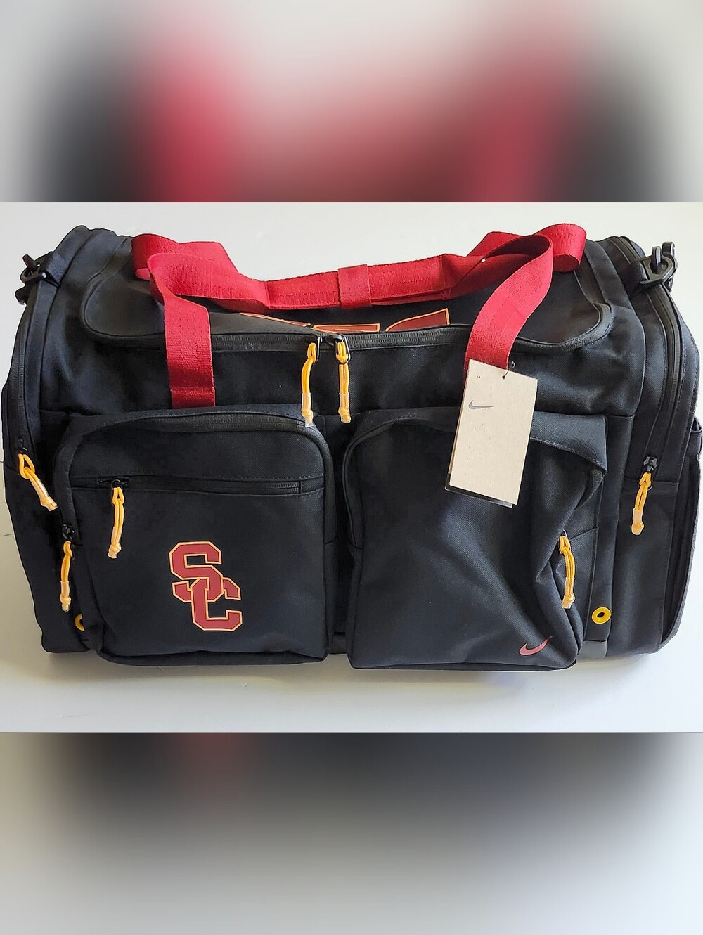 Nike USC Trojans SC Interlock USC Wordmark Power Duffle Bag